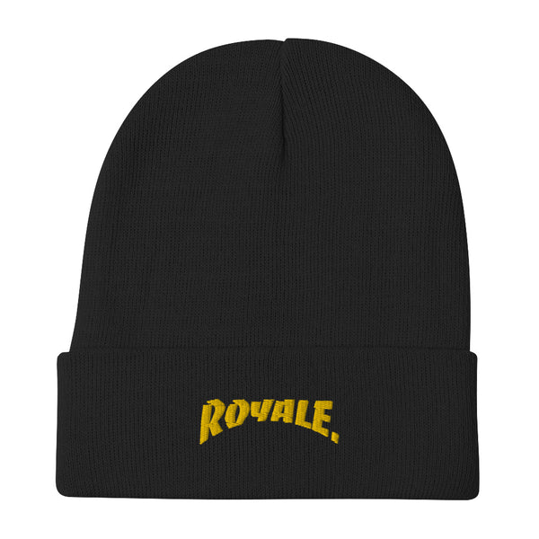 ROYALE. Embroidered Beanie - Noir