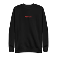 ROYALE. Drip Unisex Crewneck - Noir/Red