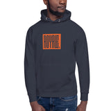 ROYALE. Bold Statement Unisex Hoodie - Navy