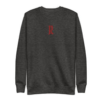 ROYALE. R Embroidered Unisex Crewneck - Charcoal