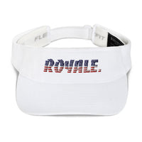 ROYALE. USA Embroidered Visor - White