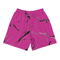 ROYALE. Marble Shorts - Pink Lemonade