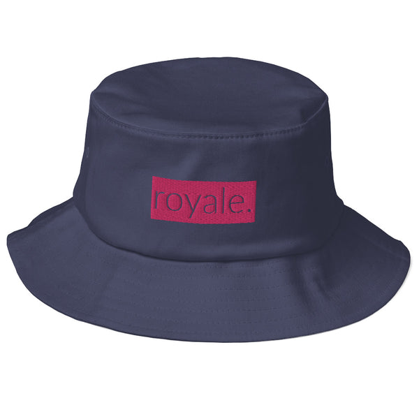 ROYALE. Bucket Hat - Navy/Pink