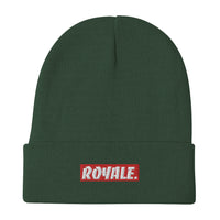 ROYALE. Embroidered Rojo Beanie