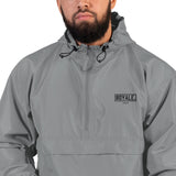 ROYALE. Embroidered Champion Windbreaker - Gray