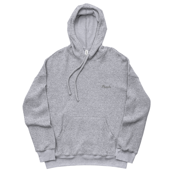 ROYALE. Embroidered Sueded Hoodie